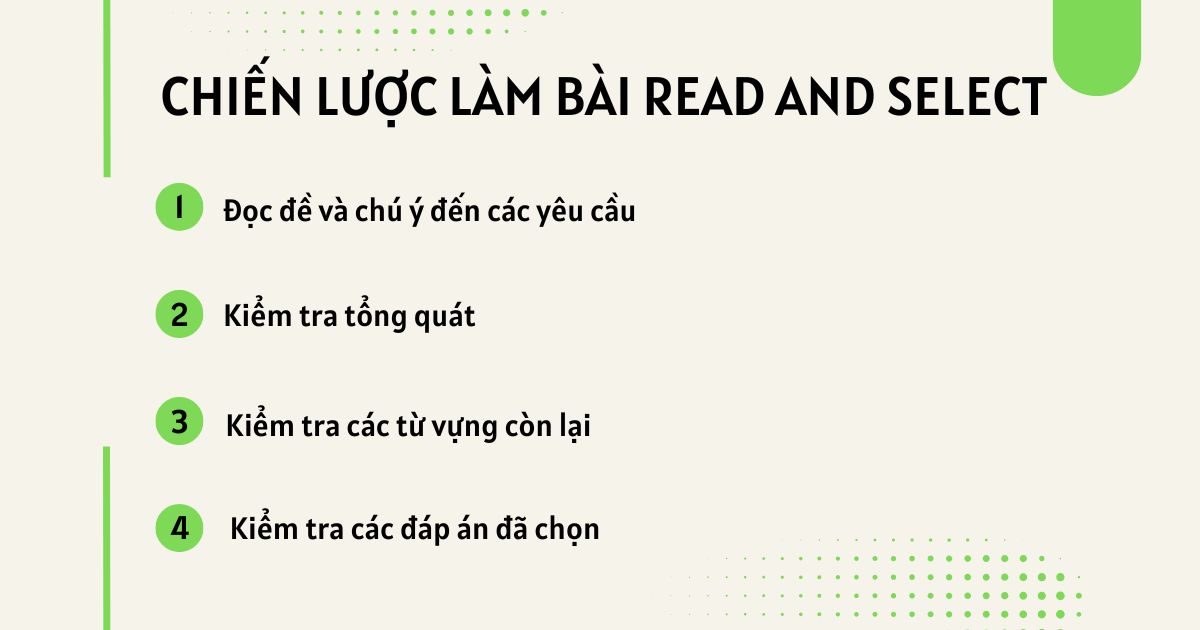 Dạng bài Read and Select trong DET