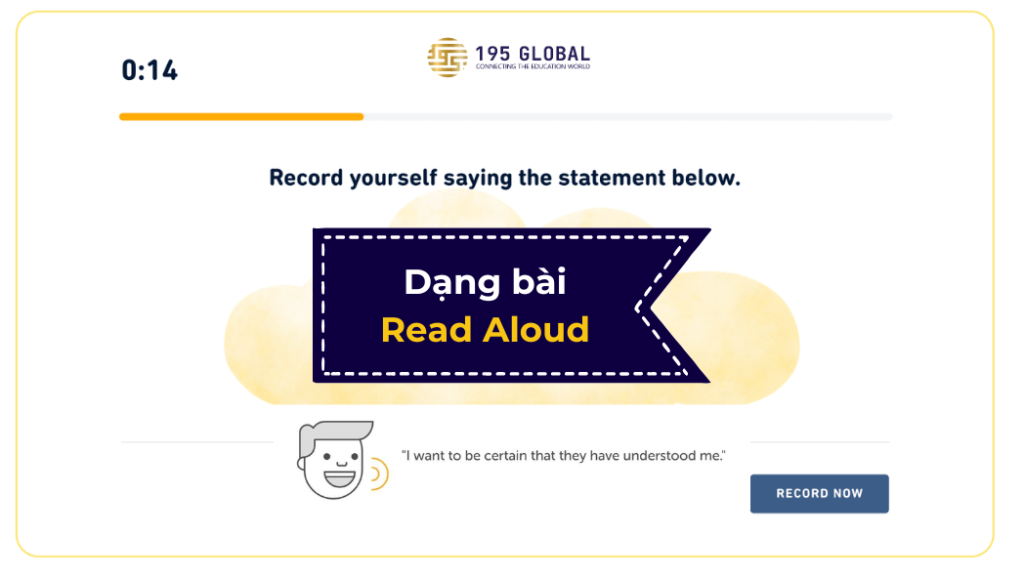 Dạng bài read aloud trong DET