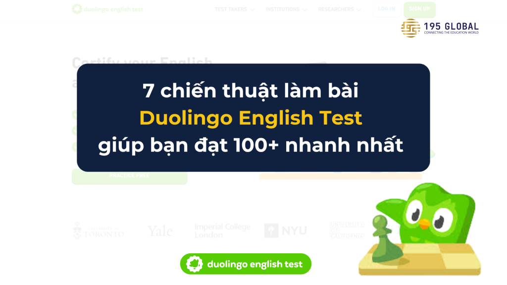 Duolingo English Test: 7 chiến thuật làm bài đạt 100+ nhanh nhất 